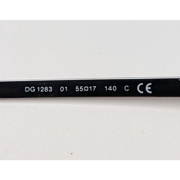 🕶️Made in Italy! Dolce&Gabbana DG1283 01 Eyeglasses 55/17 140 /KAC636🕶️ - Picture 5 of 10